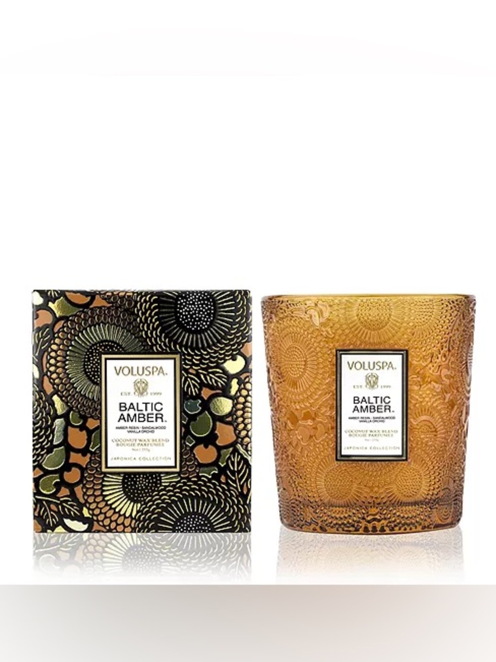 Voluspa Baltic Amber Candle FULL SIZE 9 Oz. From Japonica Collection! NEW IN BOX